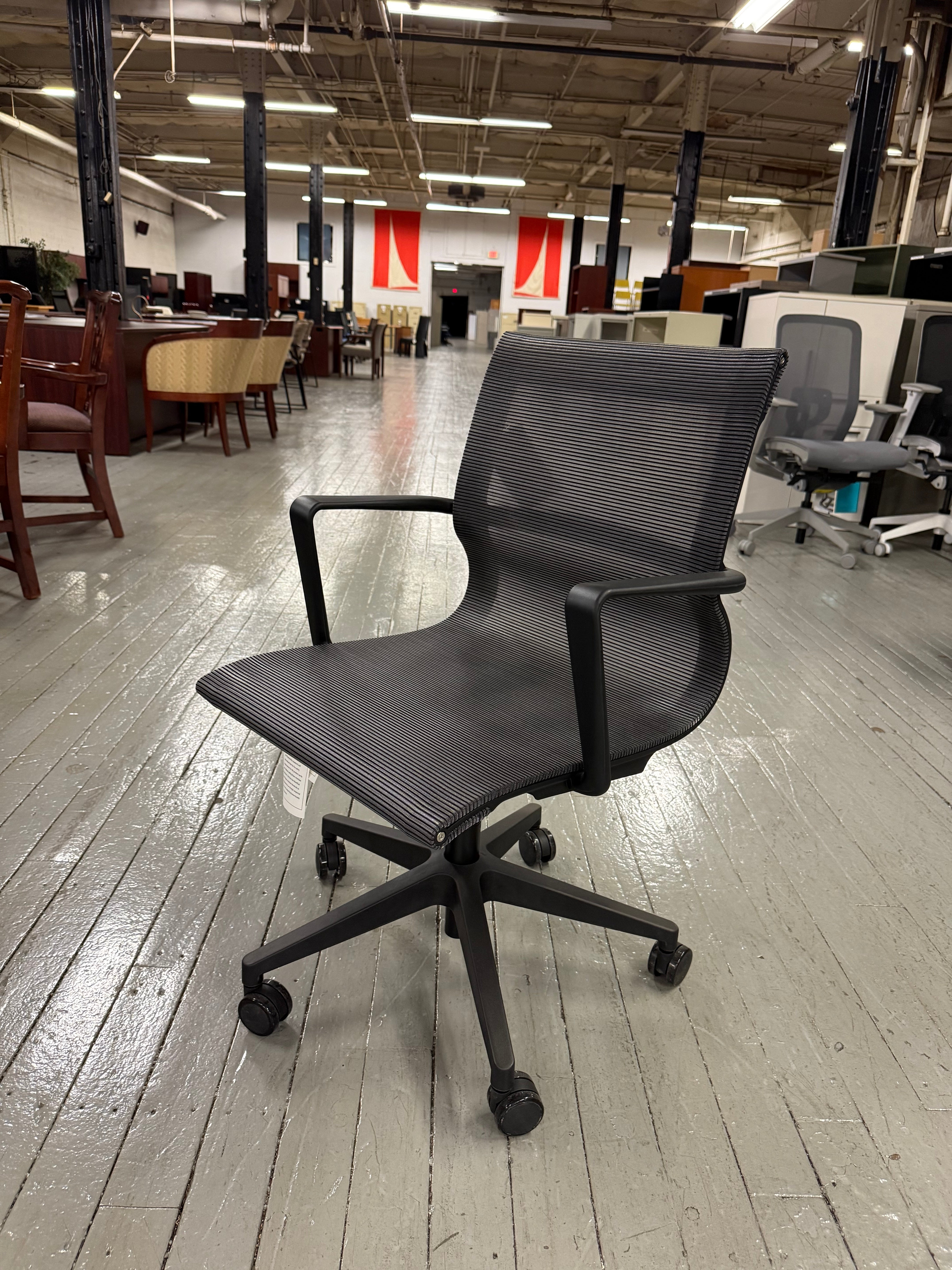 OfficeSource | Franklin Collection | Mesh Swivel Chair with Black Frame - D21