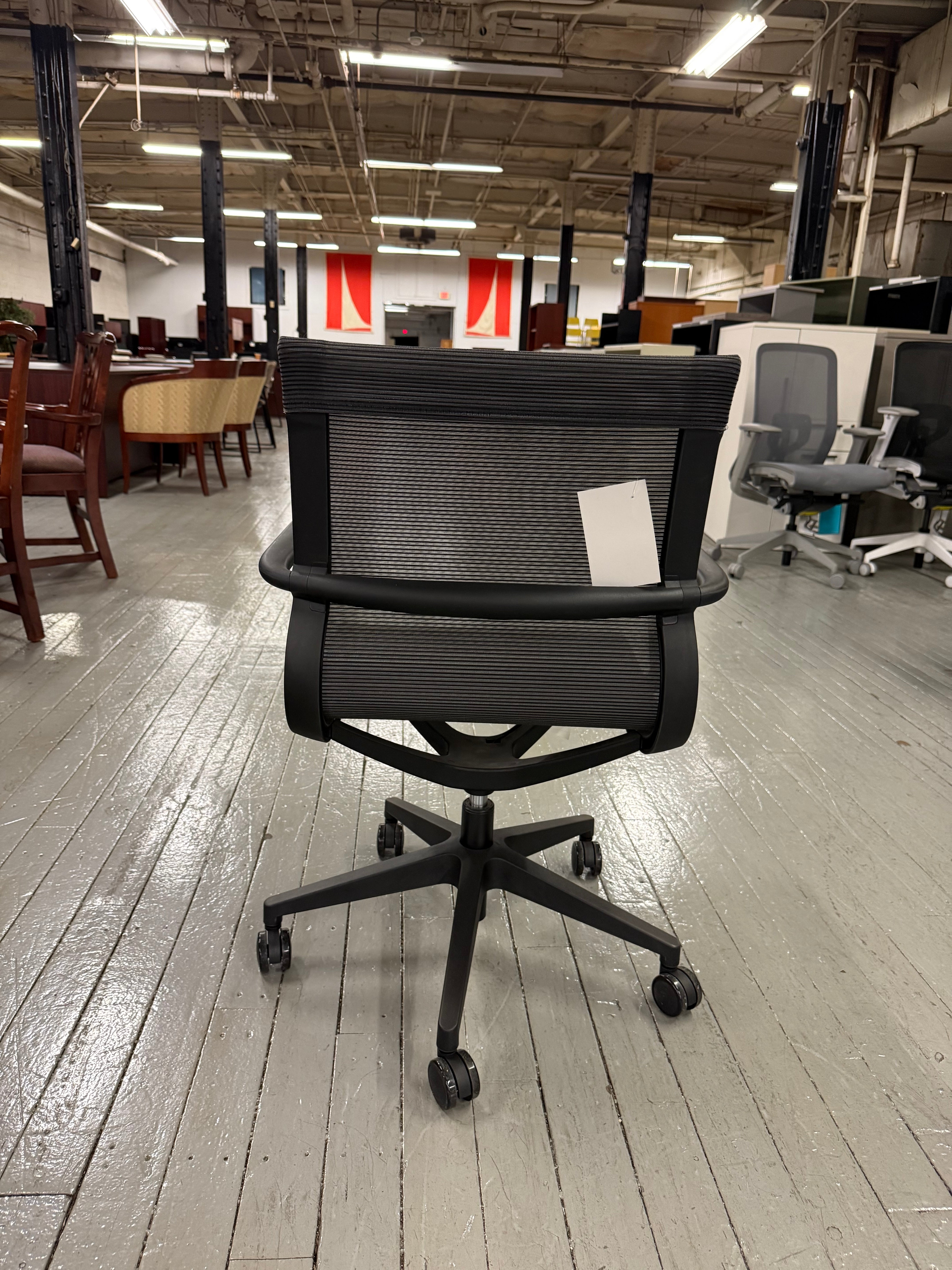OfficeSource | Franklin Collection | Mesh Swivel Chair with Black Frame - D21