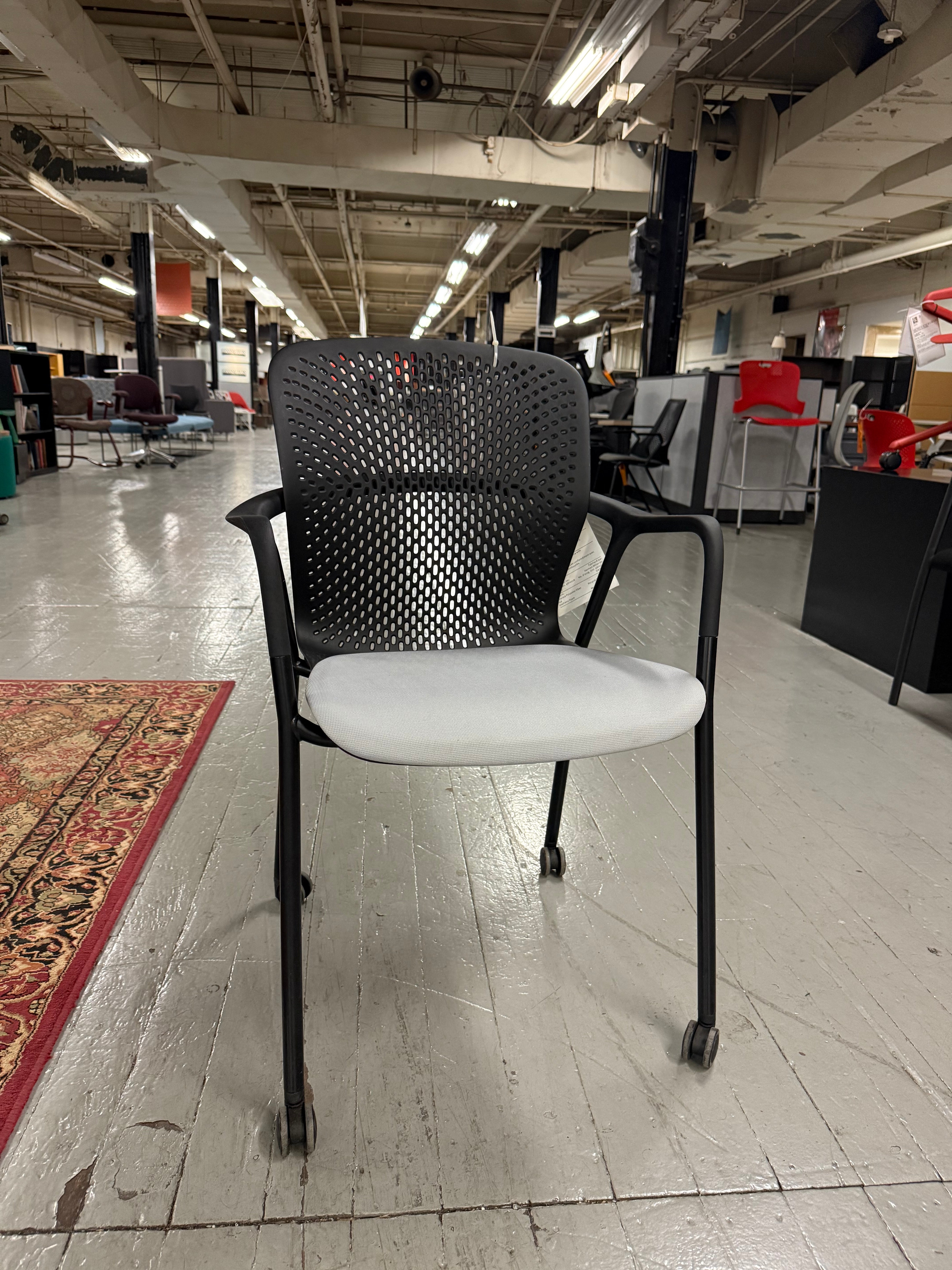 black and white office chair