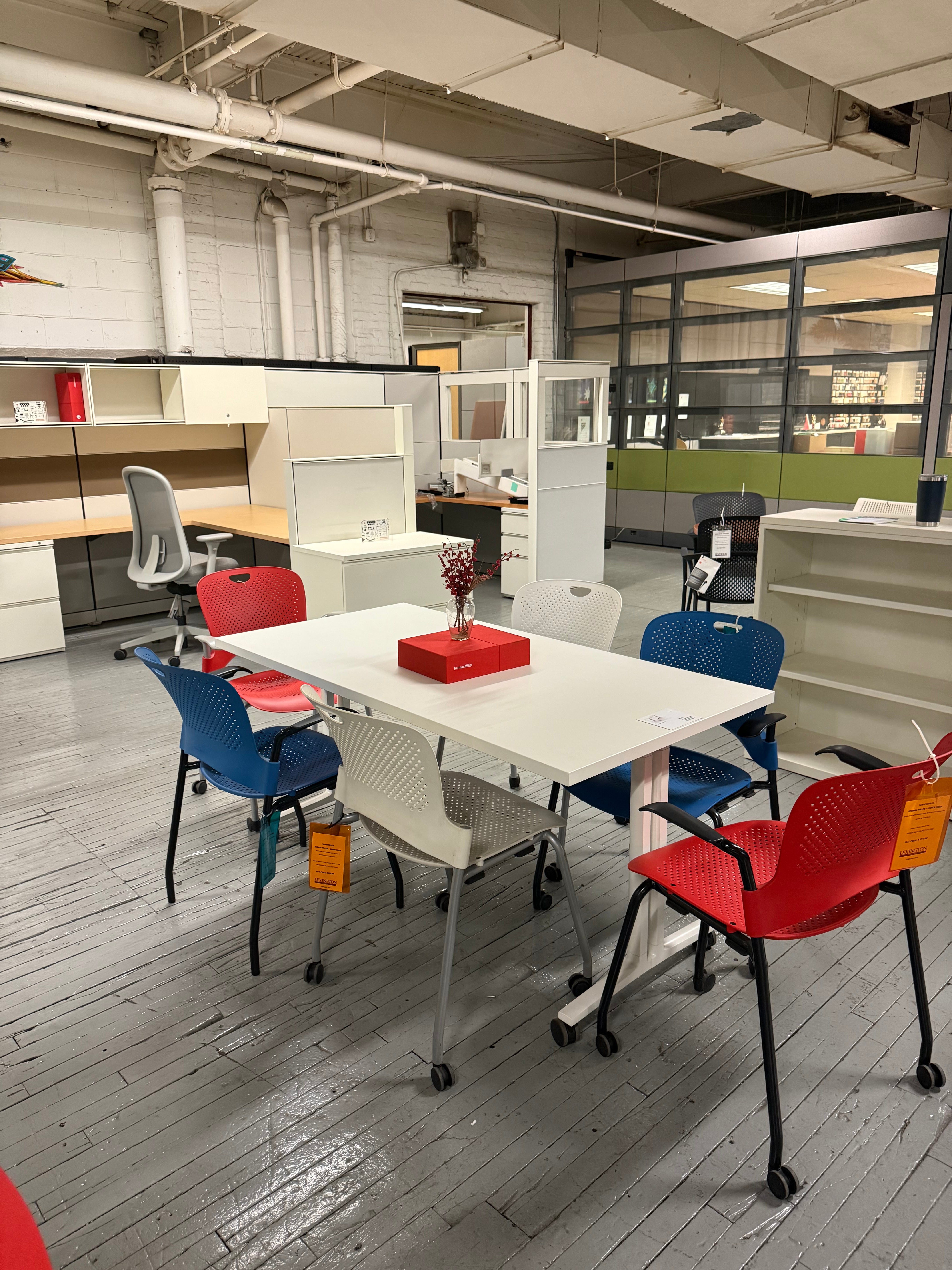 Herman Miller Flip Top Table with Casters -X21