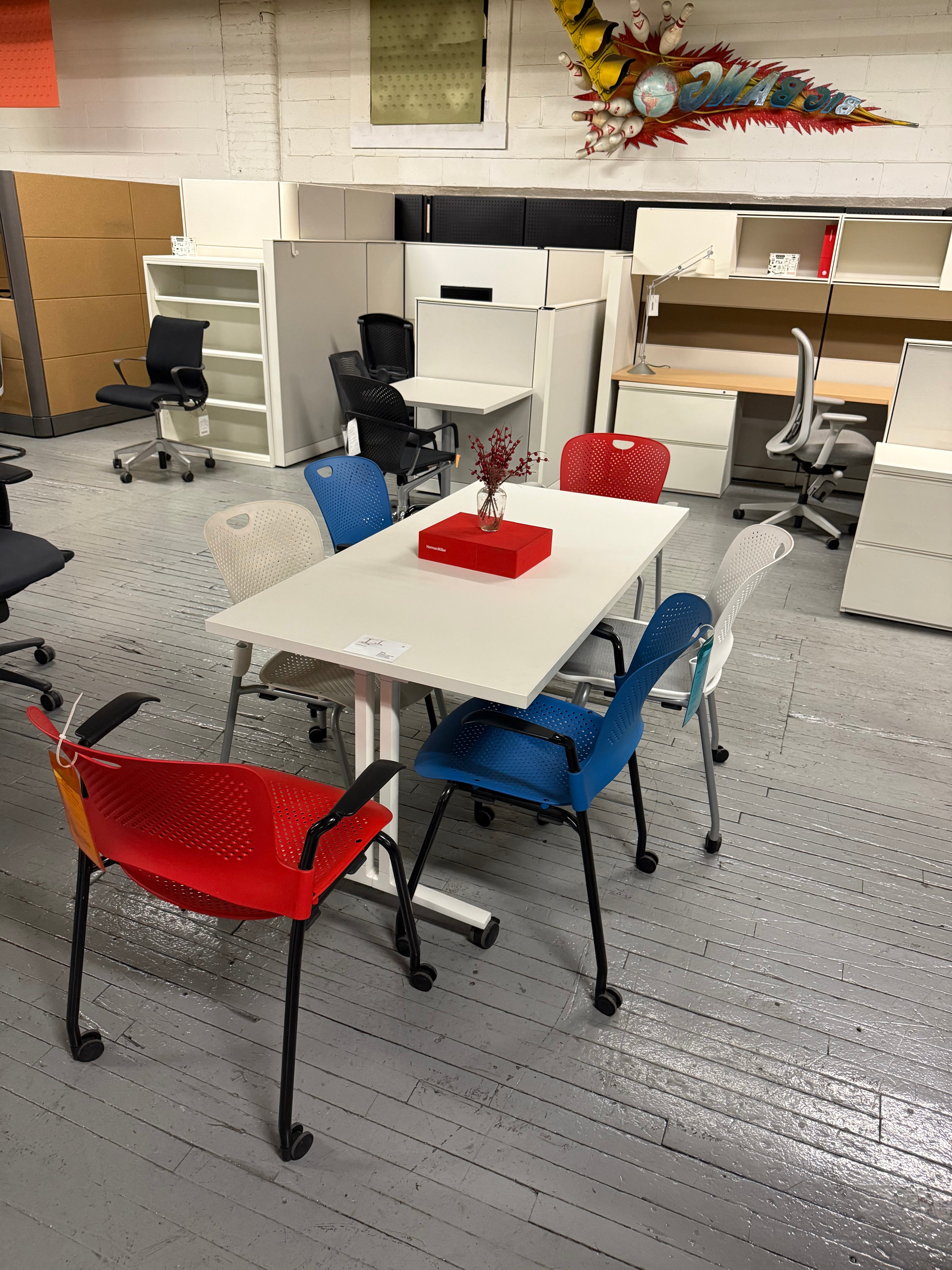 Herman Miller Flip Top Table with Casters -X21