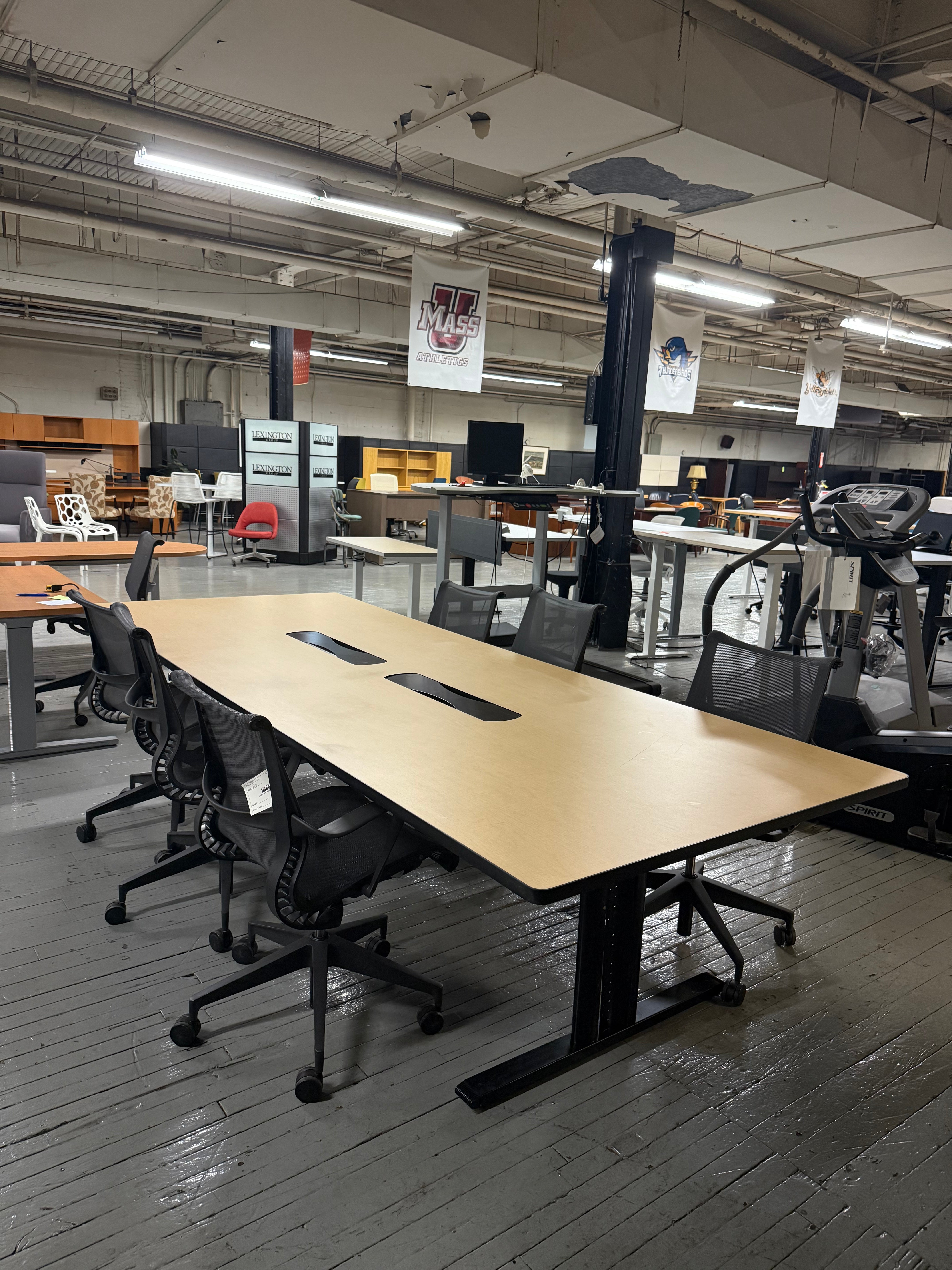 Honey Laminate 10ft Conference Table -V47