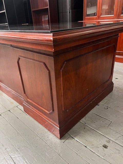 credenza desk with drawers
