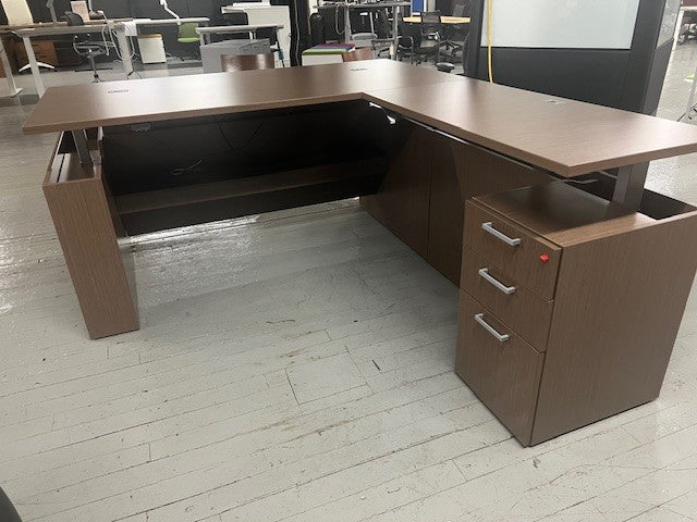 Height Adjustable L-Shape Desk - N3