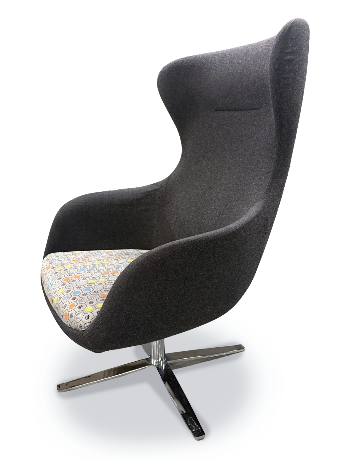 Swivel Lounge Chair High Back F19