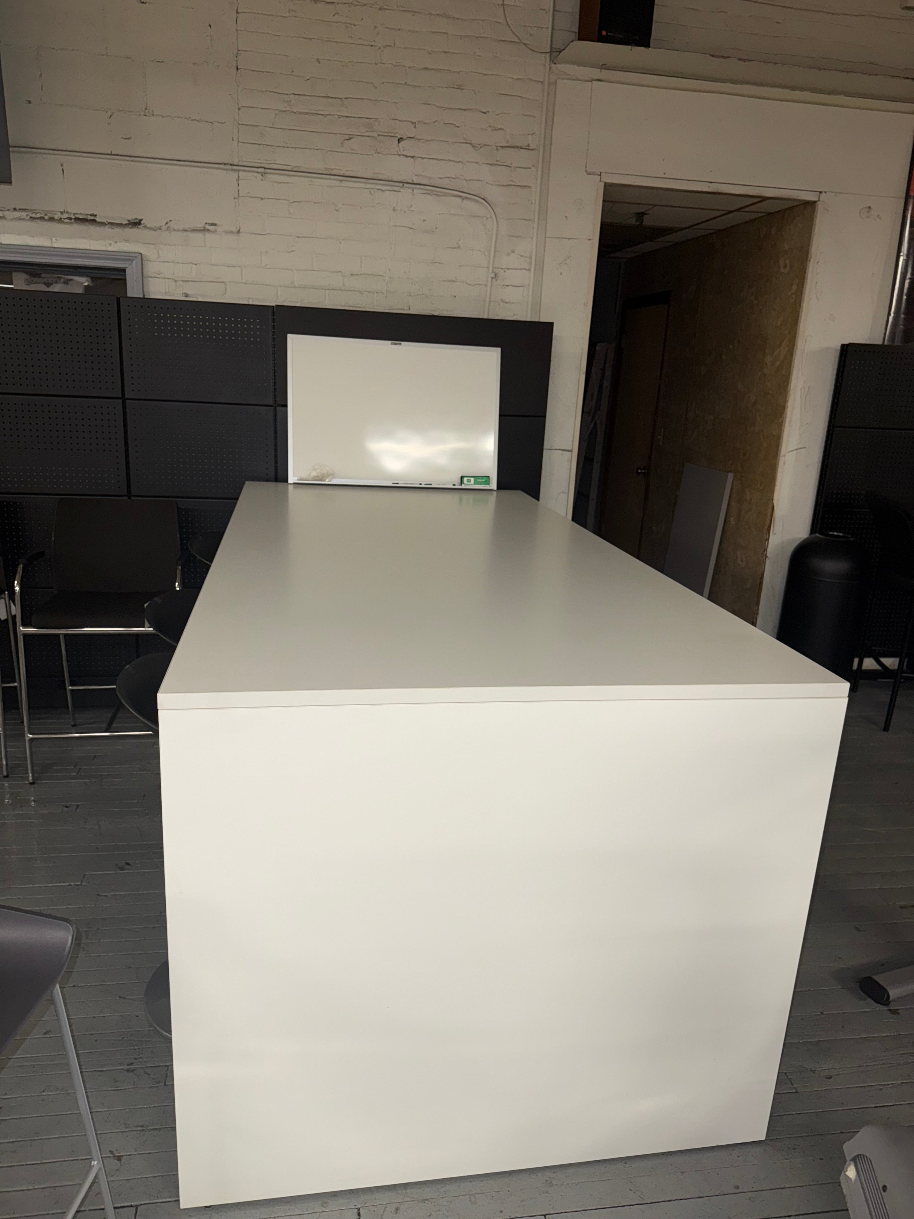 White Laminate Bar-Height Table