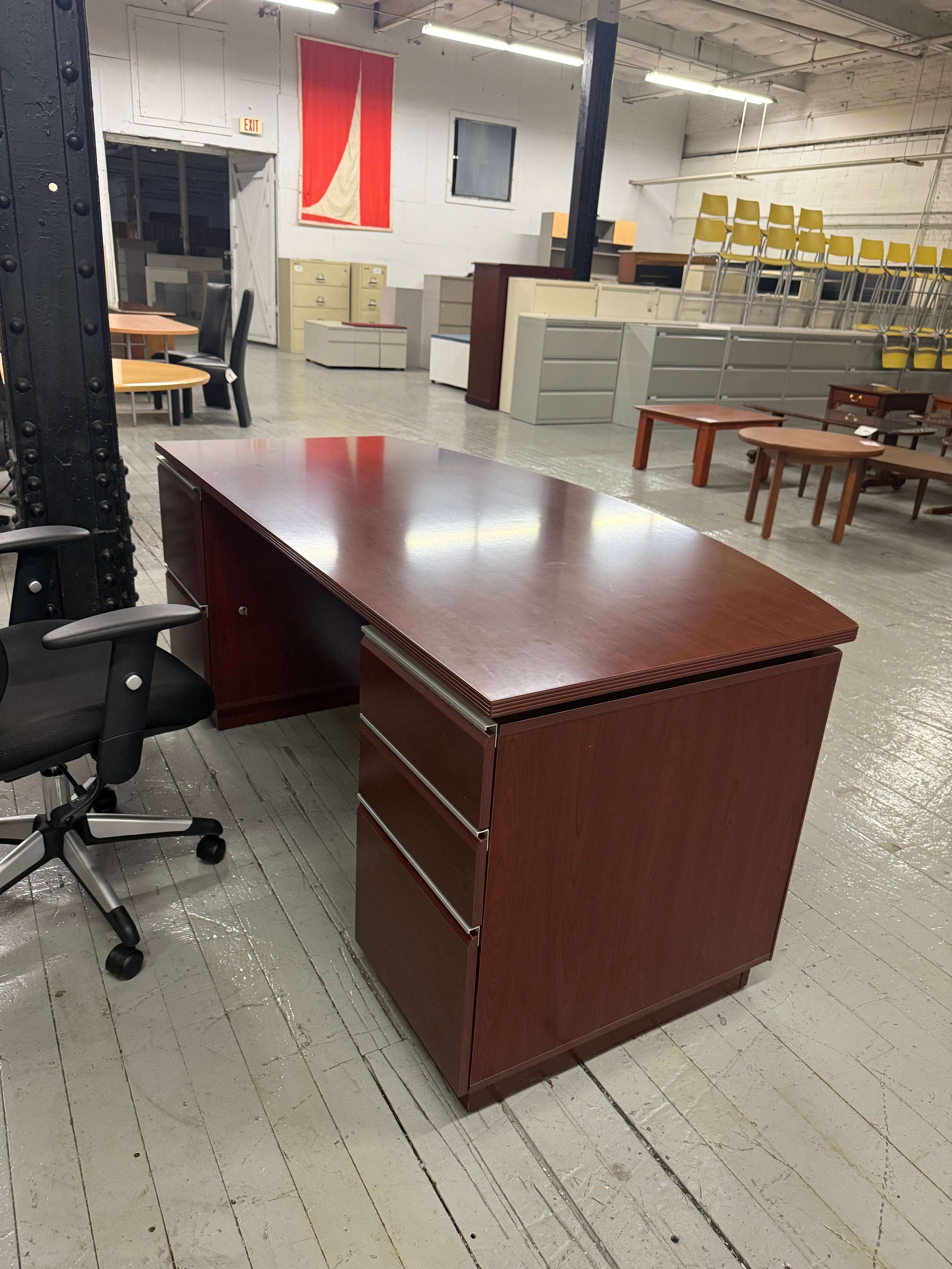 Bush Home Desk & Credenza Set - L56