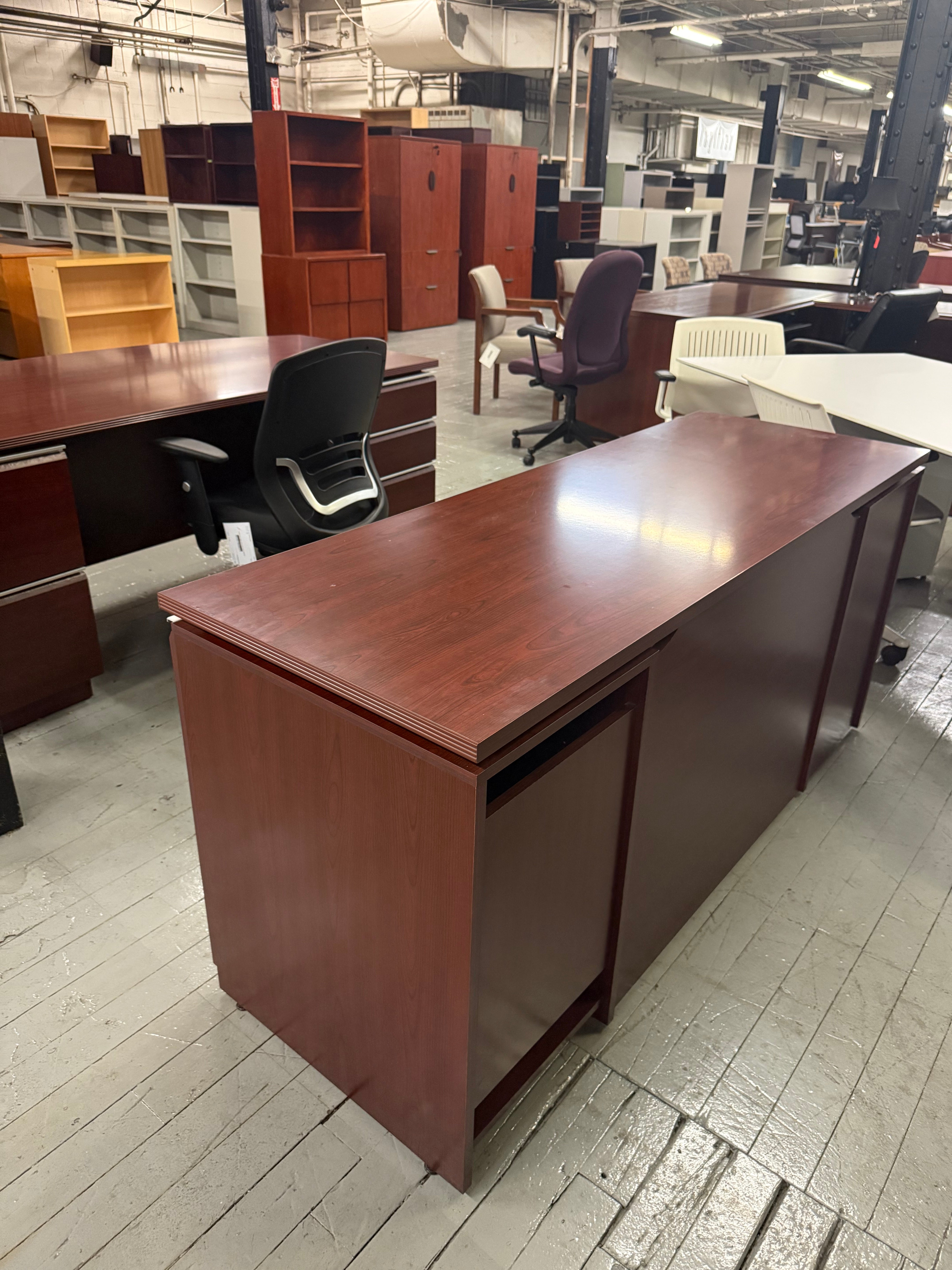 Bush Home Desk & Credenza Set - L56