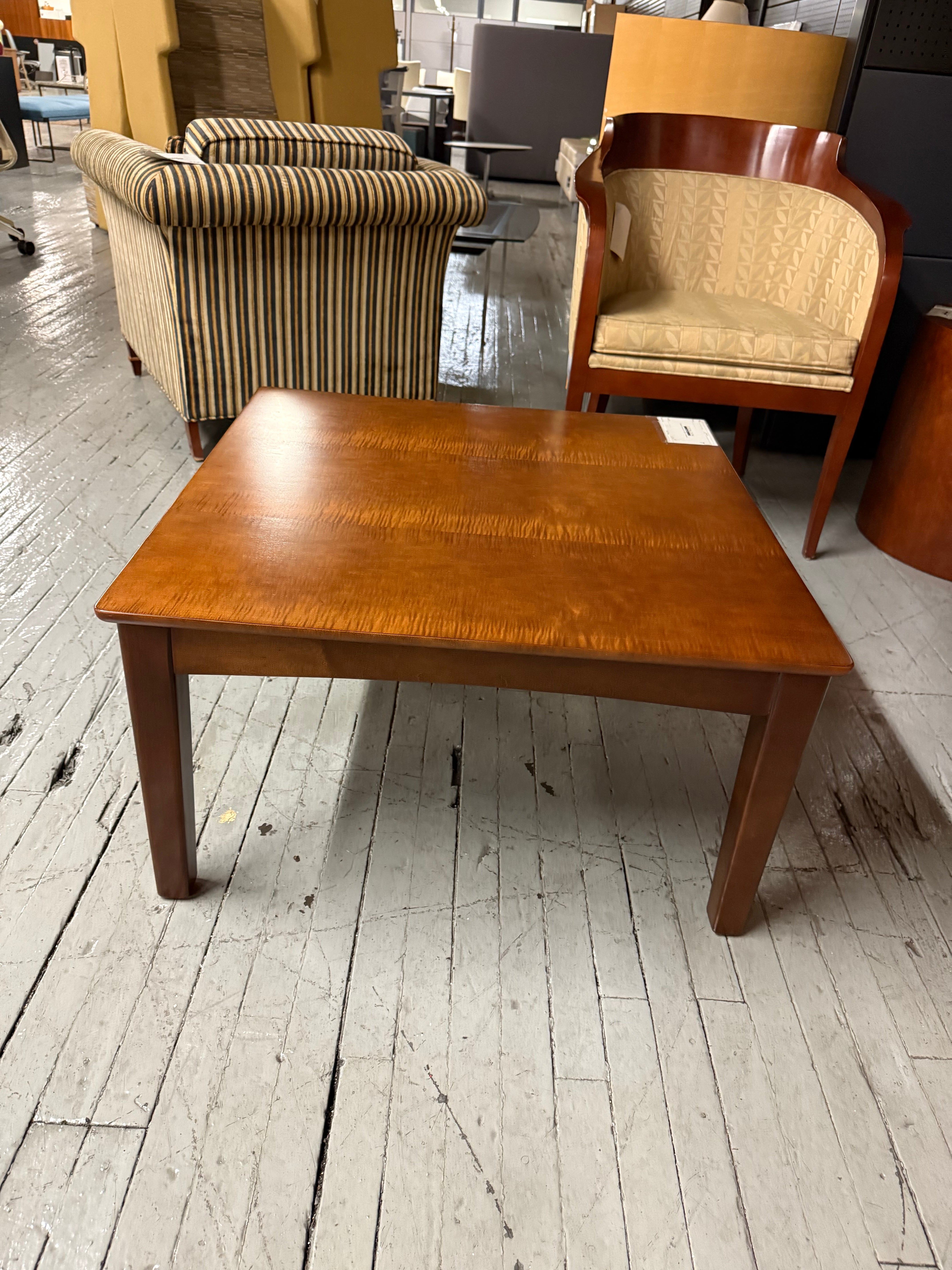 Brayton International Square Table – Wood Veneer Finish -Y46