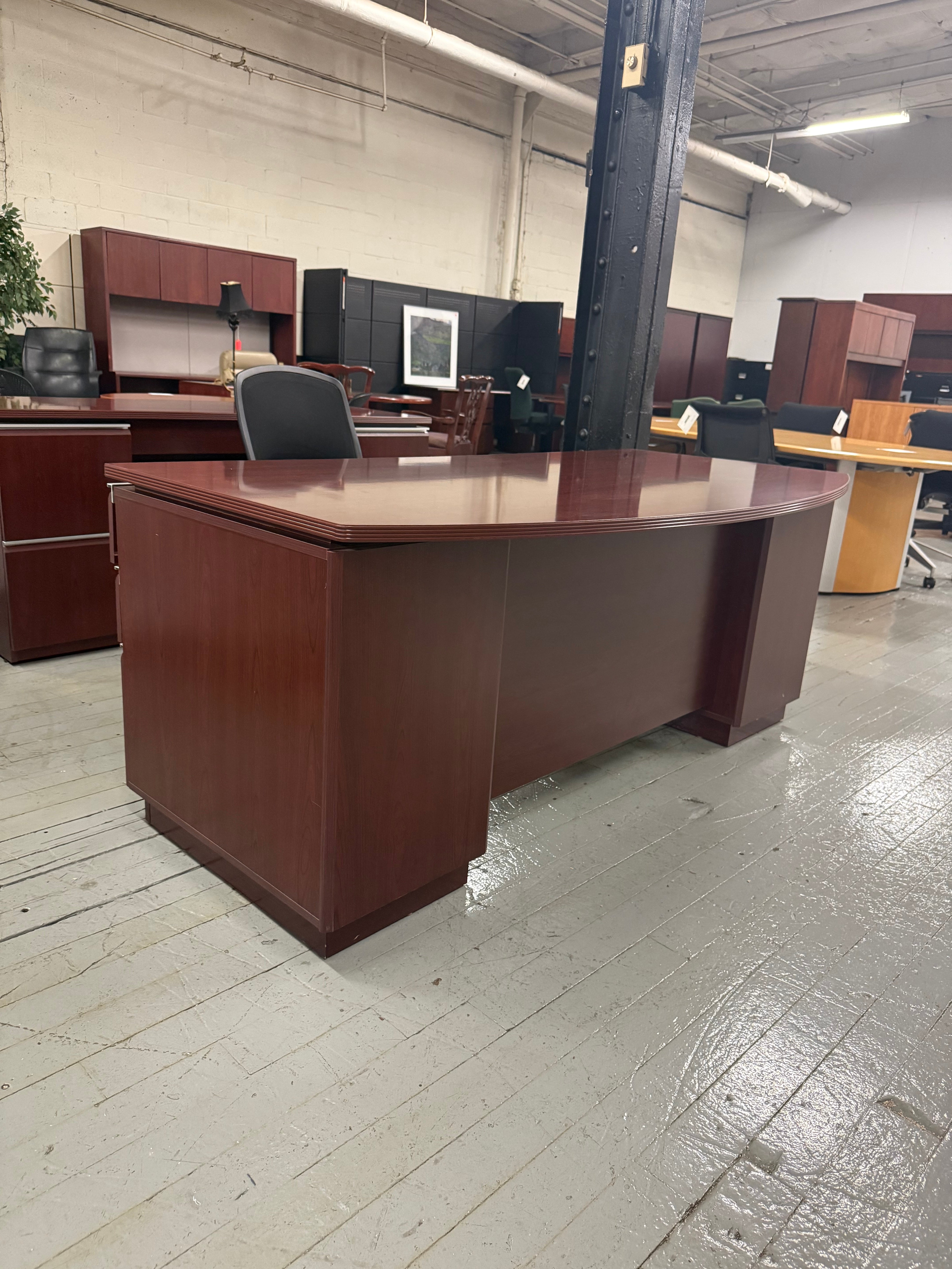 Bush Home Desk & Credenza Set - L56