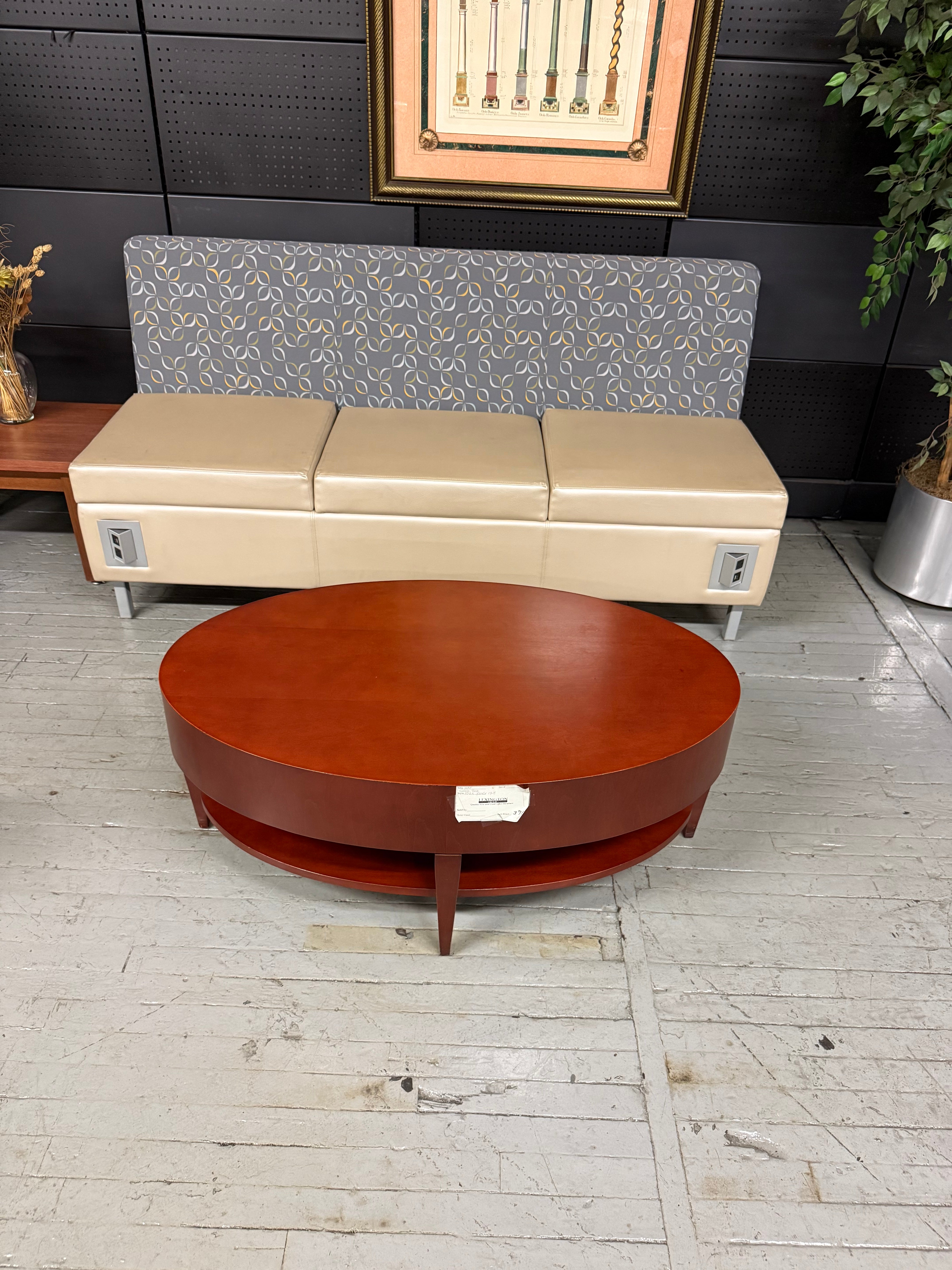 HBF Wood Veneer Coffee Table – Cherry Finish -Y45