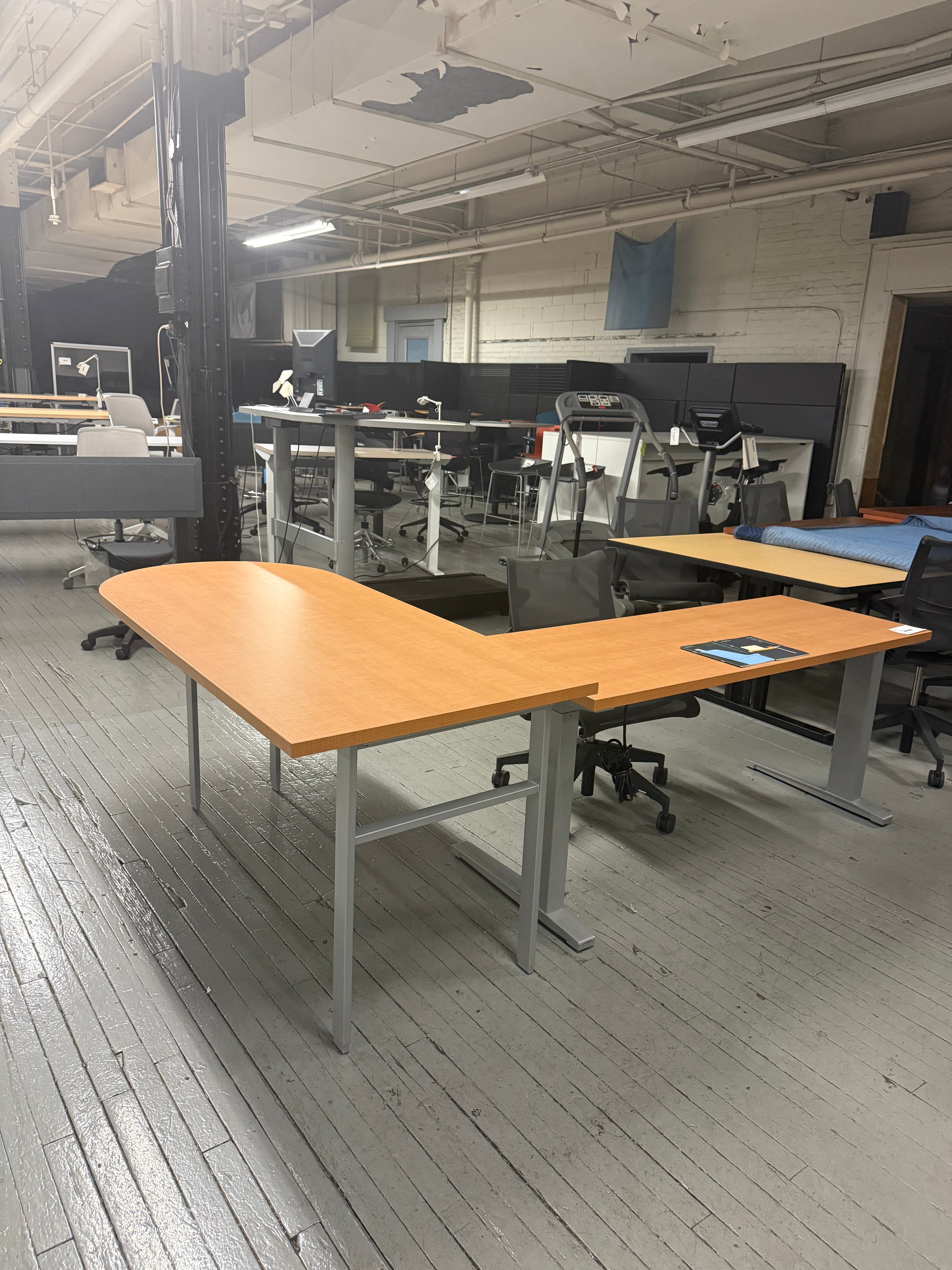 Herman Miller Motia Height Adjustable Desk with return -N16