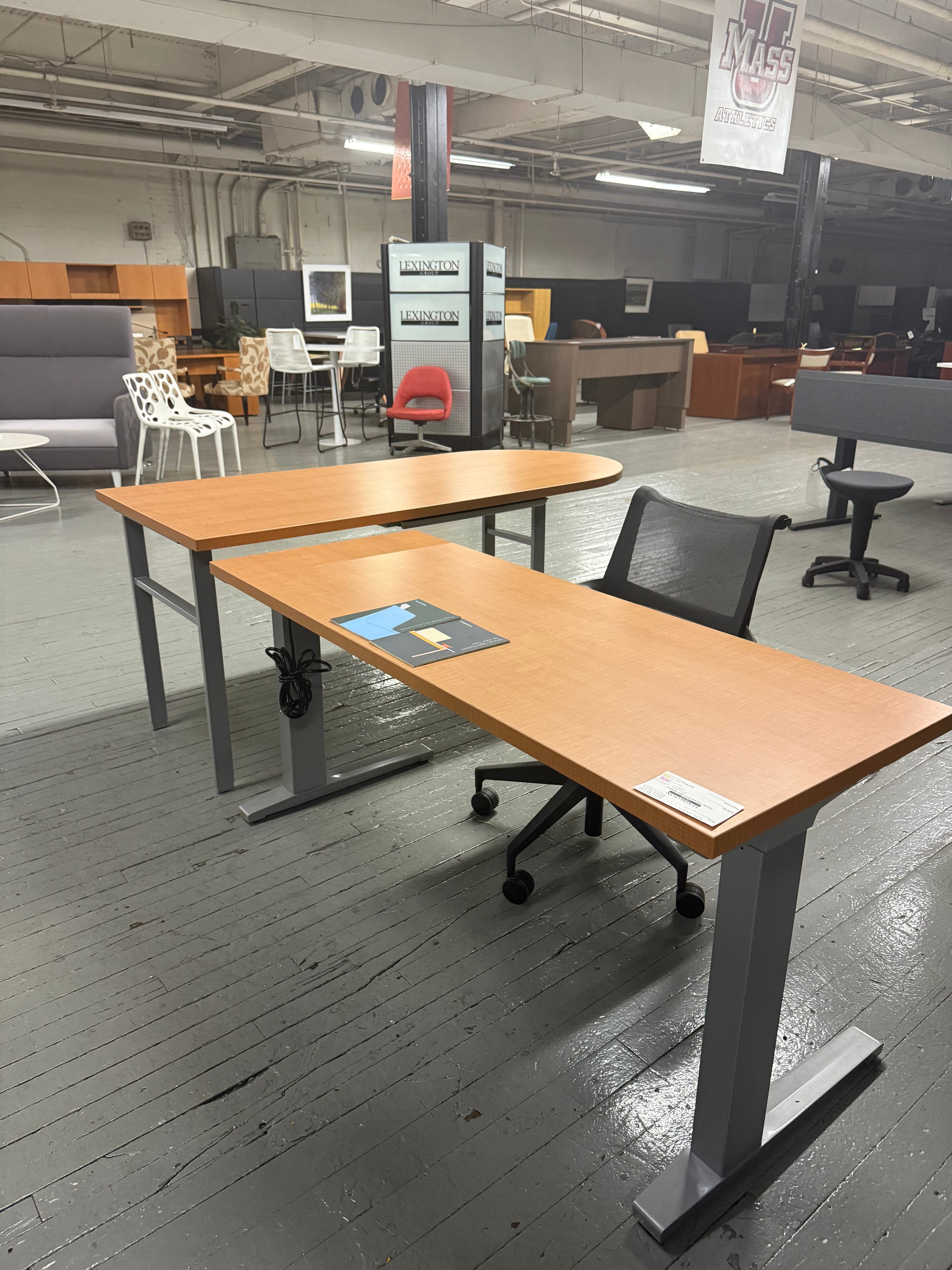 Herman Miller Motia Height Adjustable Desk with return -N16