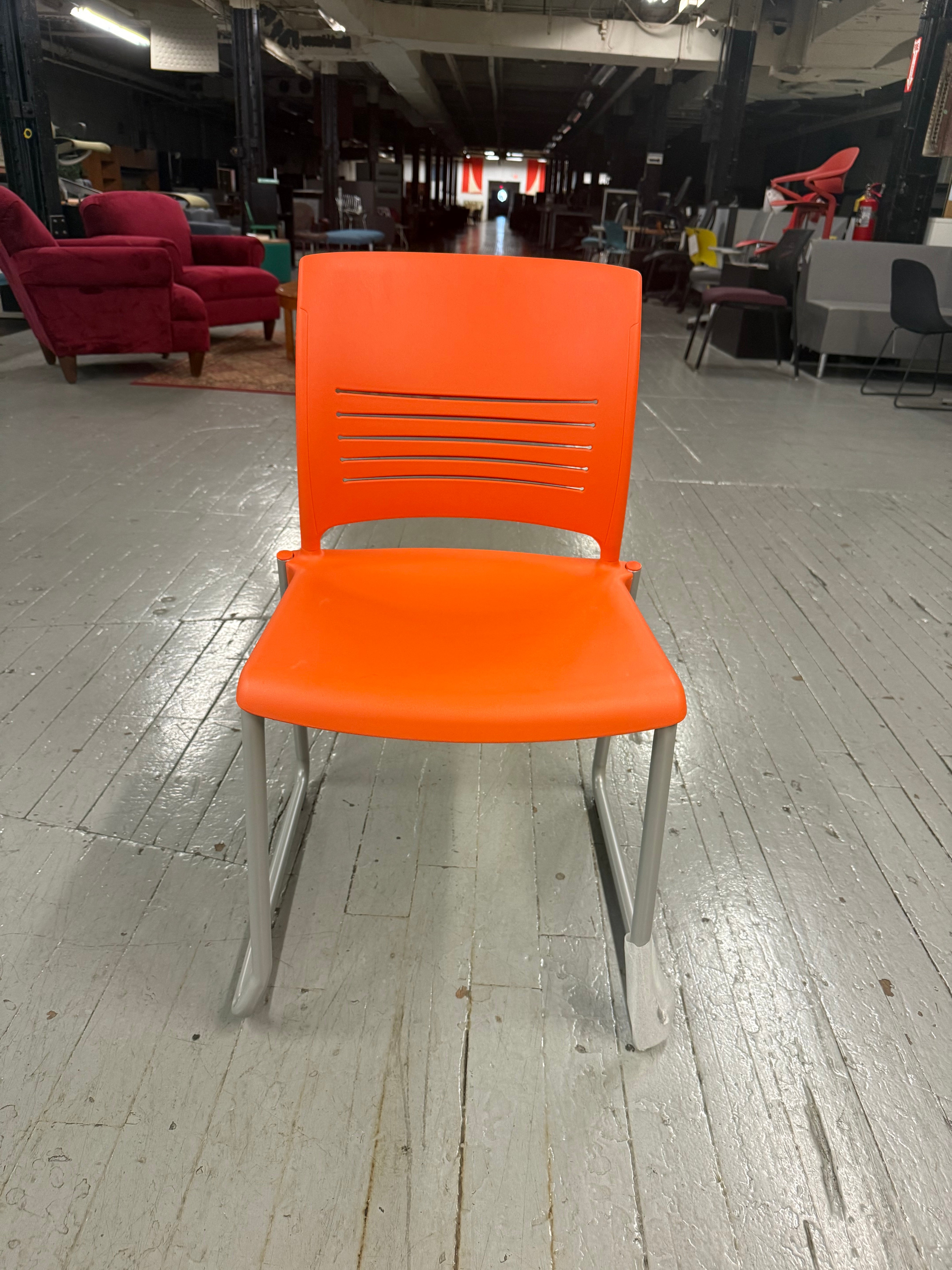 accent chair burnt orange