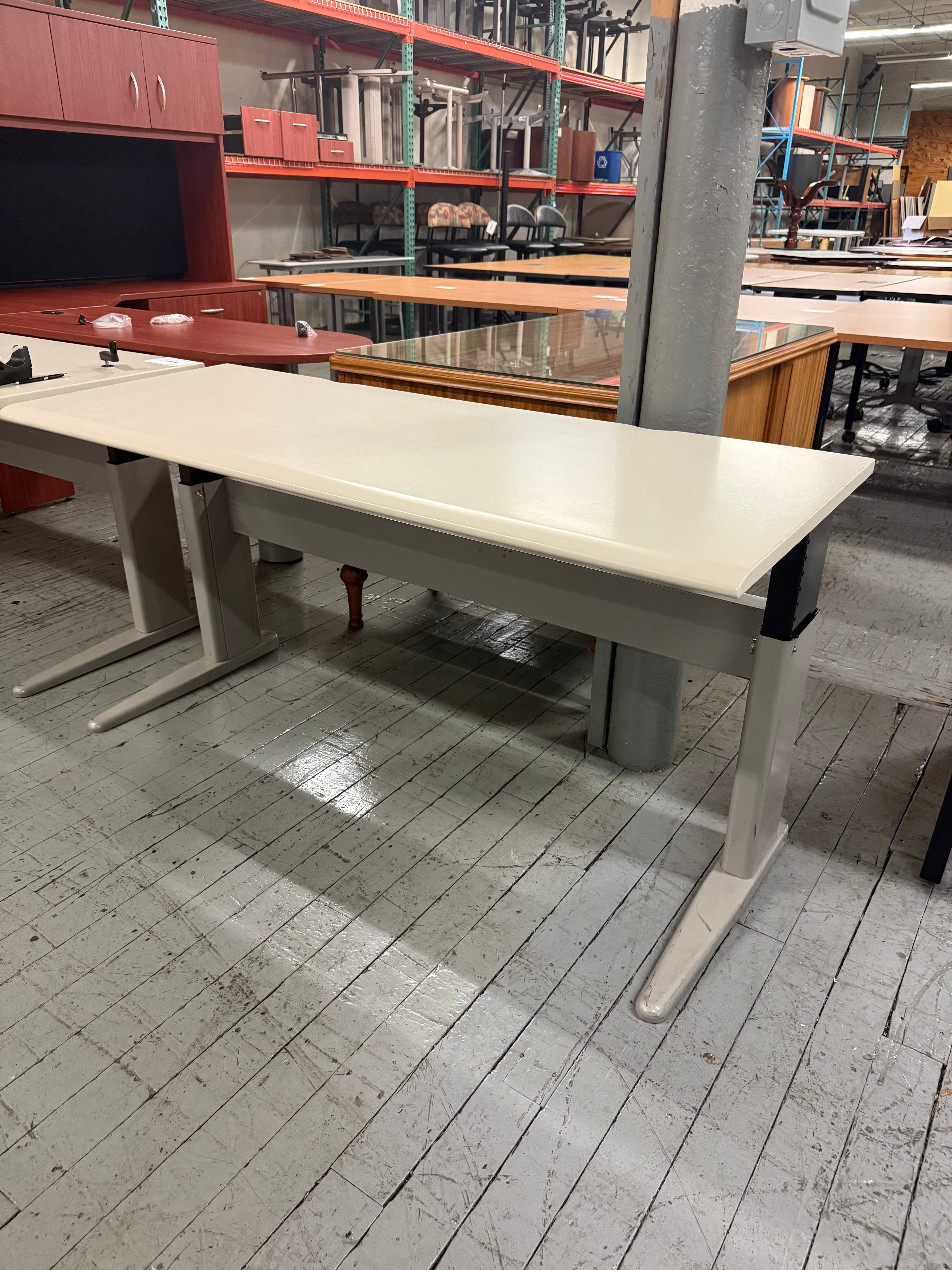 modern white office table