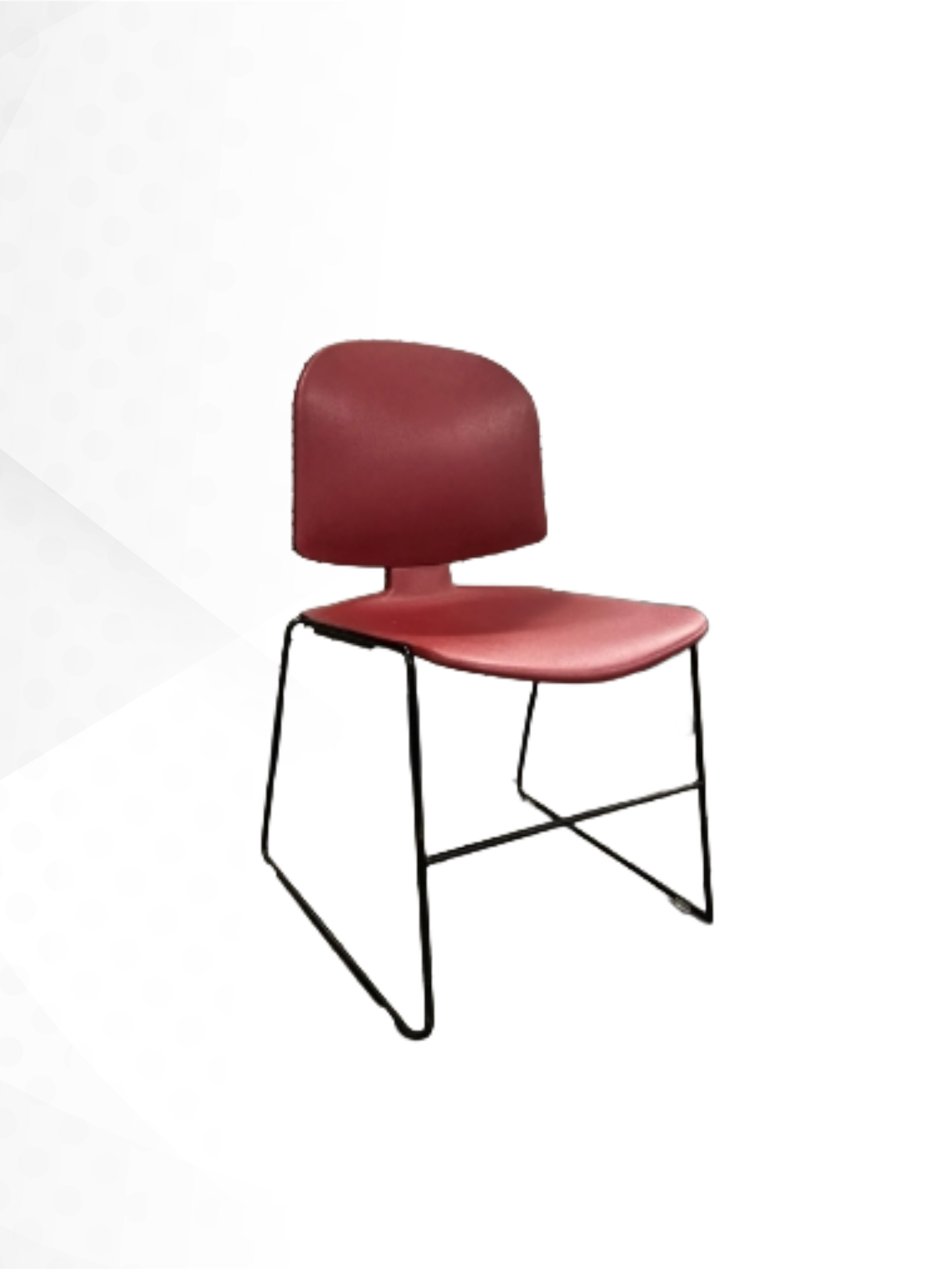Red Office Chair on a light background