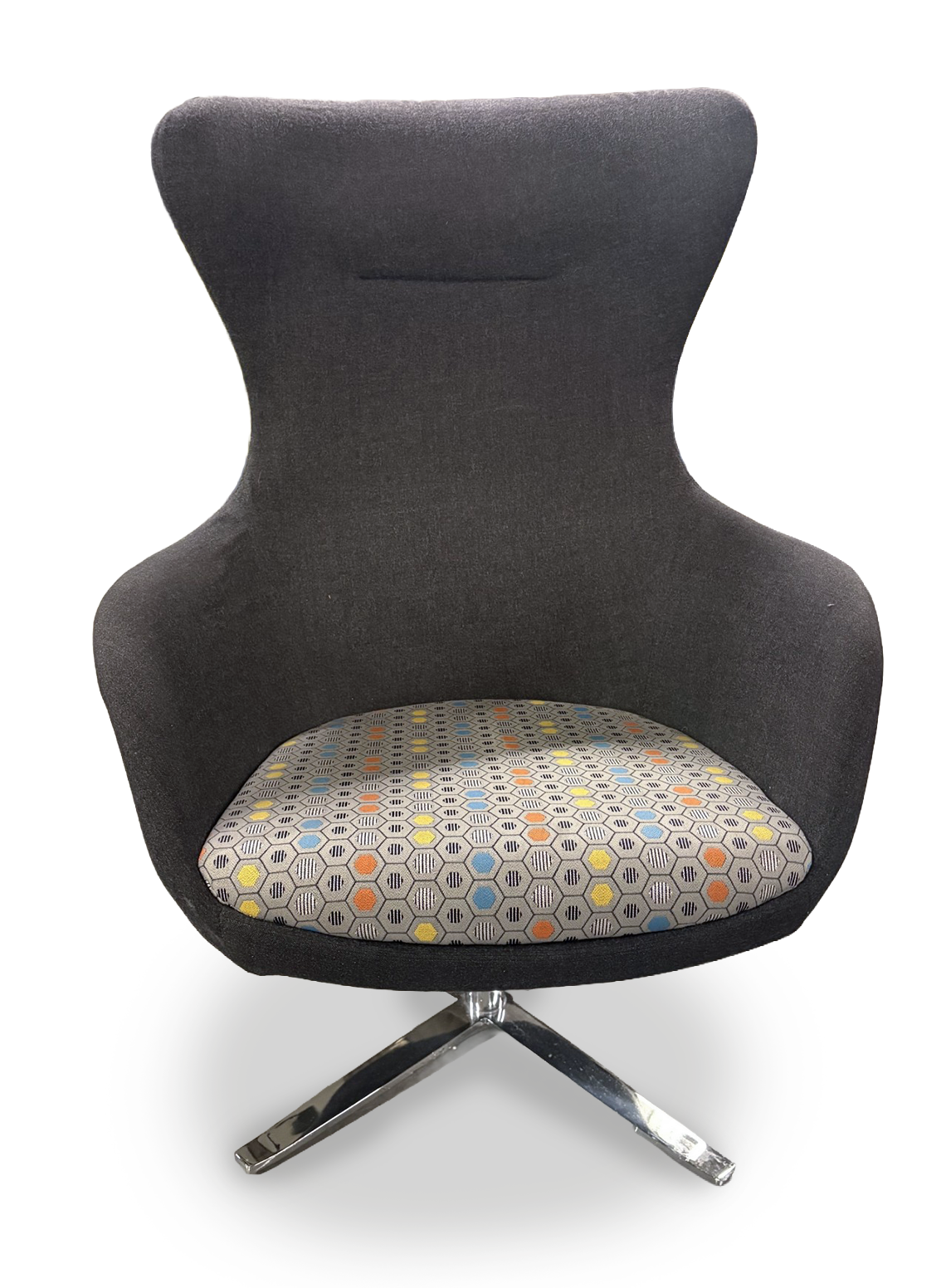 Swivel Lounge Chair High Back F19